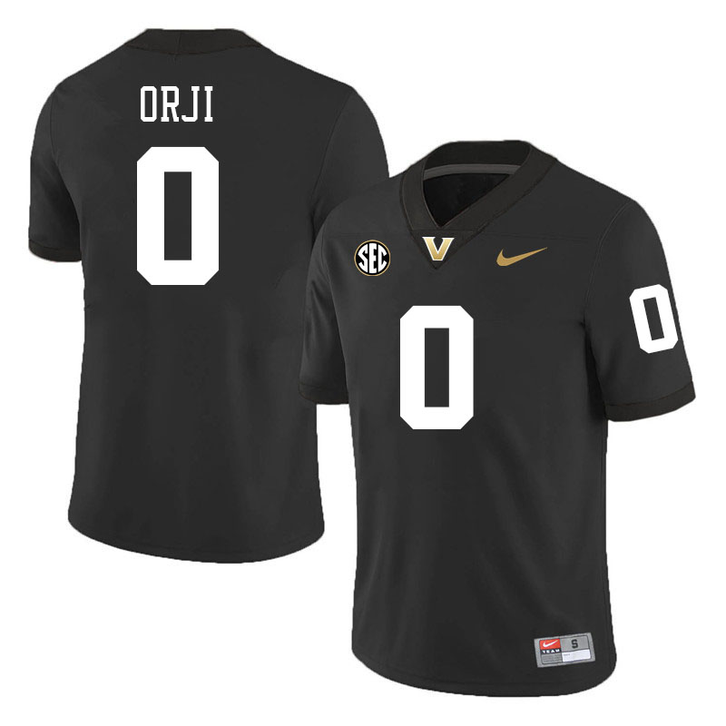 Anfernee Orji Jersey,Vanderbilt Commodores #0 Anfernee Orji Football Jersey,Uniforms-Black